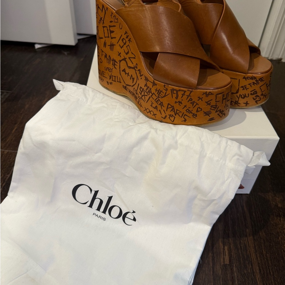 Chloe Maxime Wedge Sandal - Picture 8 of 8